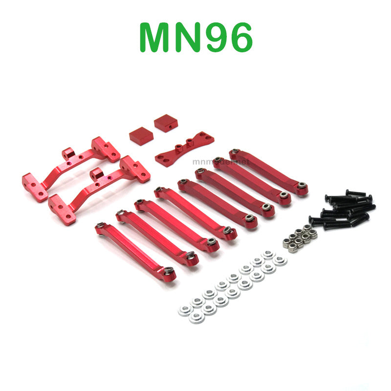 Upgrade parts of MN MODEL MN96 RC Car Connect Rod and Connect Rod seat red