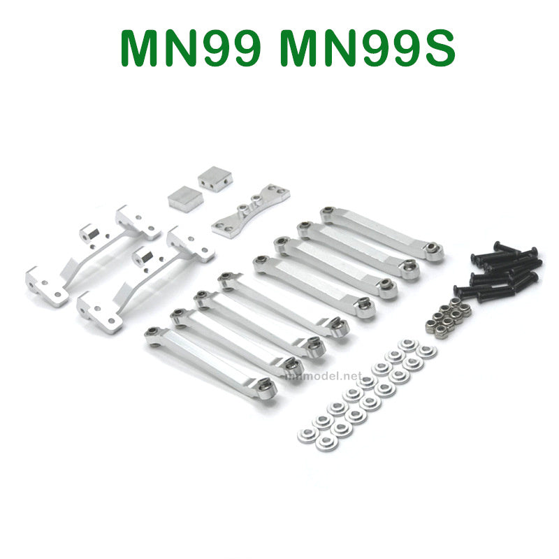 Upgrades Parts of MN MODEL MN99 MN99S RC Car Connect Rod and Connect Rod seat silver