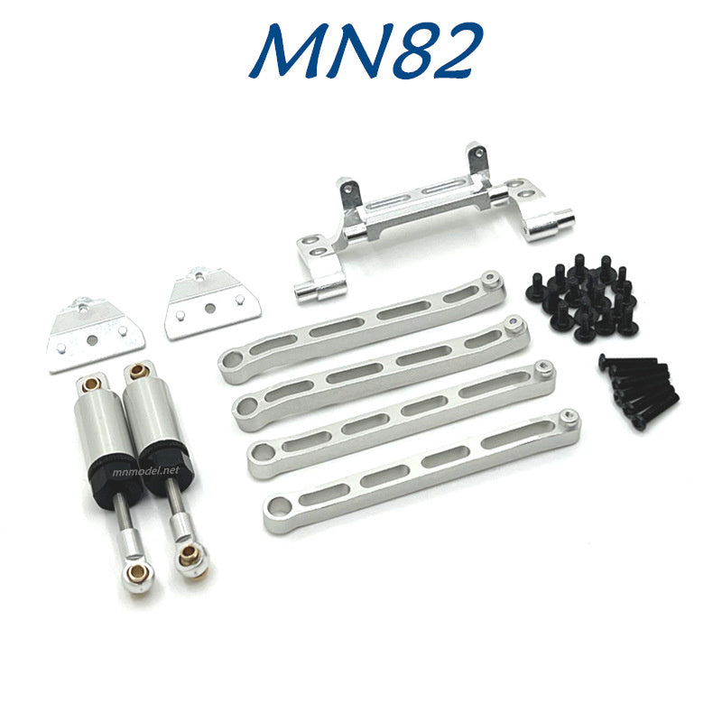 MN MODEL MN82 RC Car Upgrades Connect Rod Oli Shock kit silver
