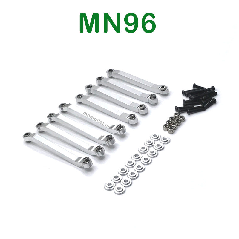Upgrade parts of MN MODEL MN96 RC Car Fixing Connect Rod silver