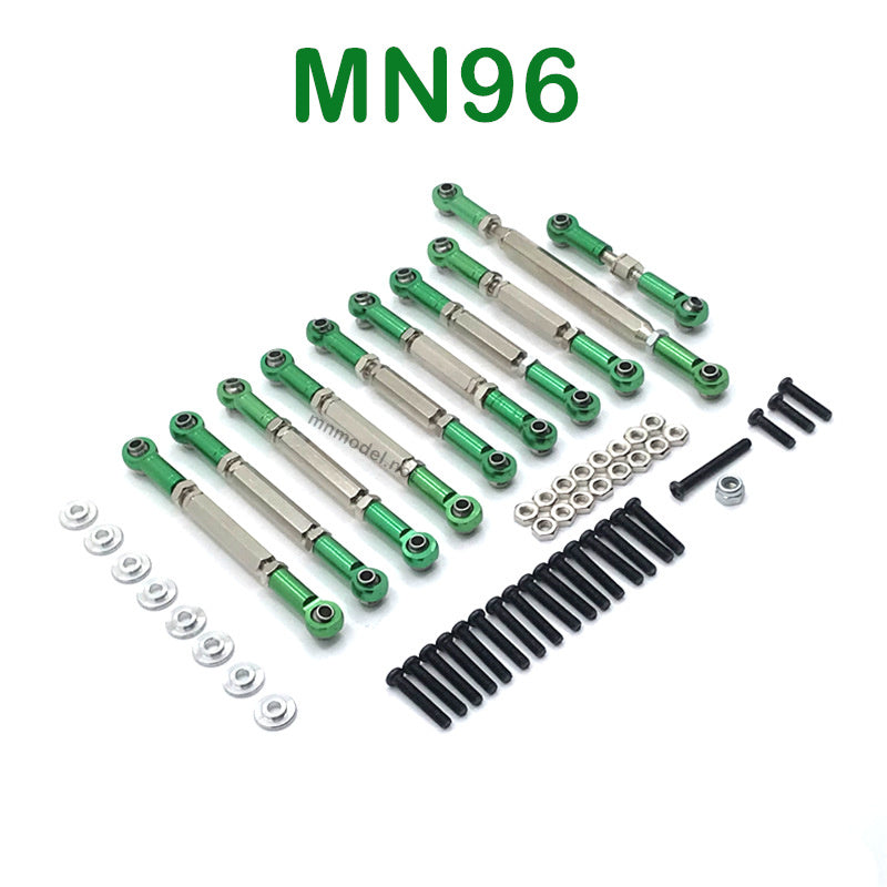 Upgrade parts of MN MODEL MN96 RC Car Connect Rods green