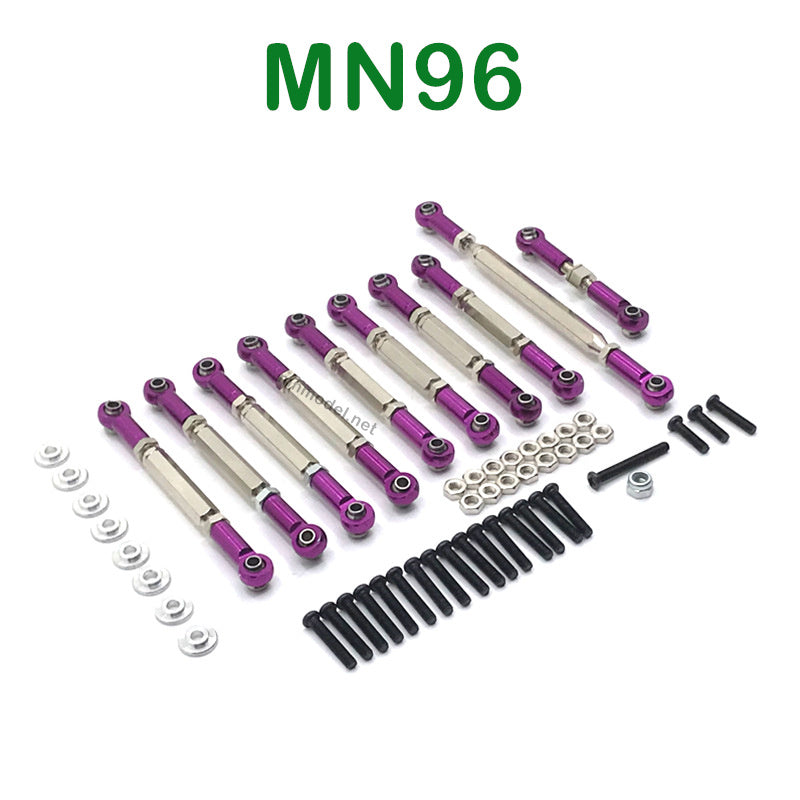 Upgrade parts of MN MODEL MN96 RC Car Connect Rods purple