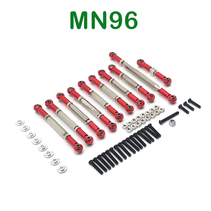 Upgrade parts of MN MODEL MN96 RC Car Connect Rods red