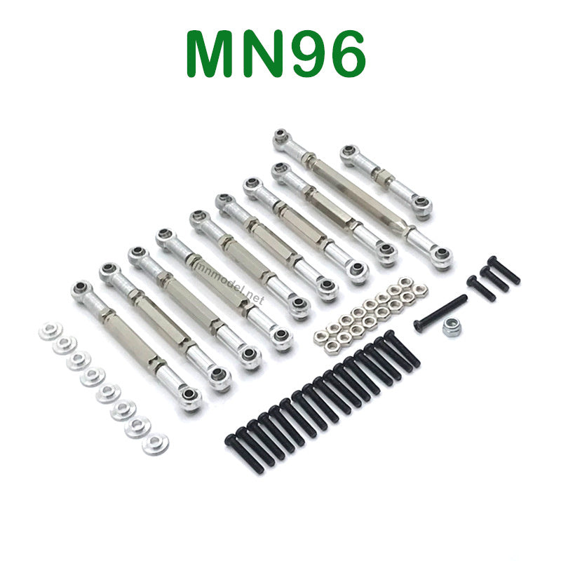 Upgrade parts of MN MODEL MN96 RC Car Connect Rods silver