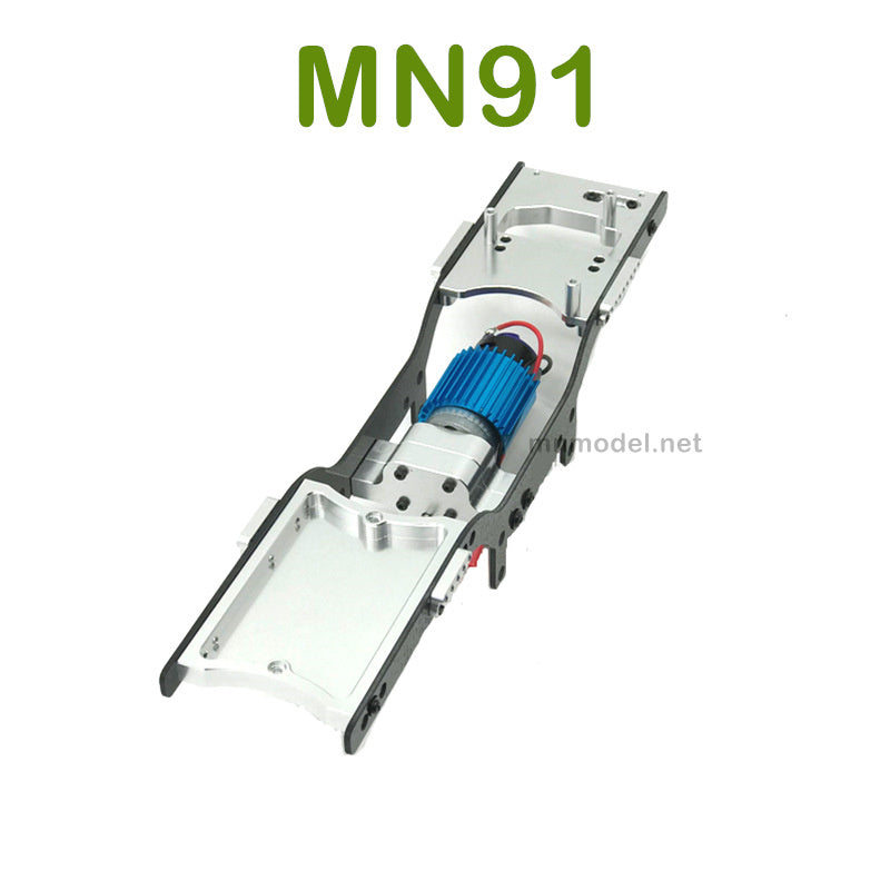 Upgrade parts For MN MODEL MN91 RC Racing Car Metal Body Frame with Motor silver