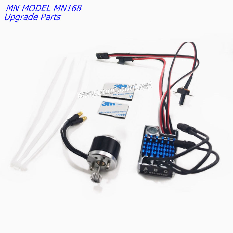 MN MODEL MN168 Upgrade Parts External Rotor Brushless Set Low Speed Torque Compensation ESC Original plug Set-1