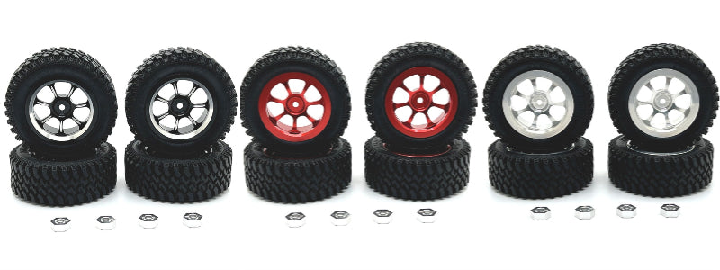 MN MODEL MN86 RC Car Upgrade parts Metal Hub and Tires
