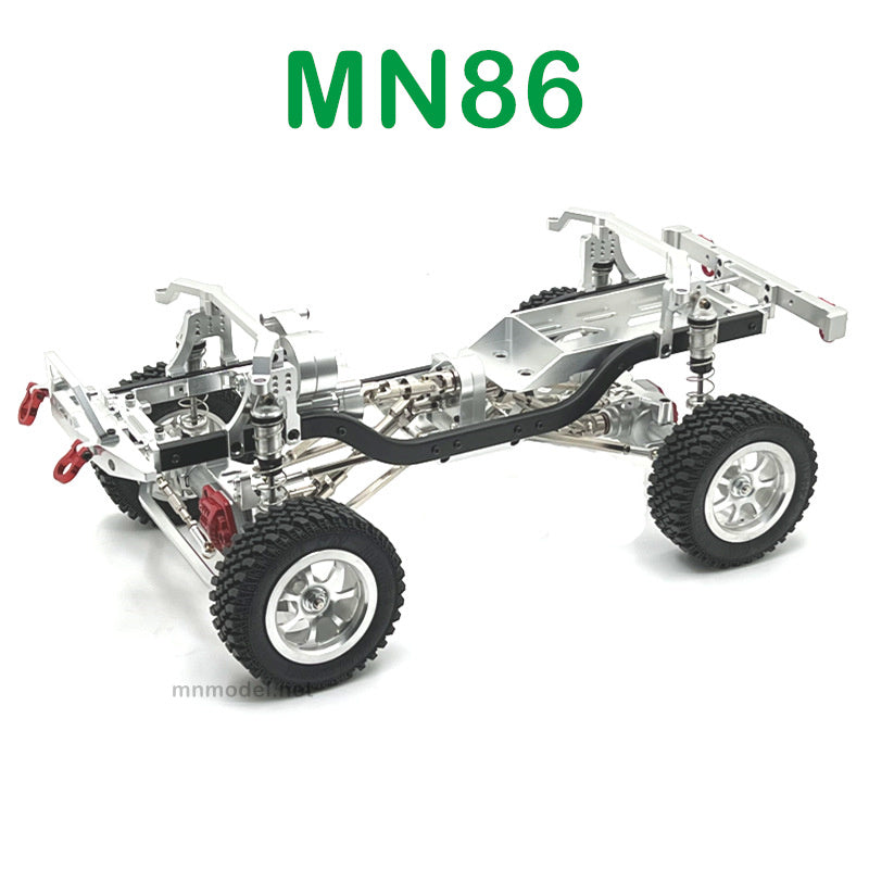 MN MODEL MN86 RC Car Upgrade parts Metal Car Body Assembly silver