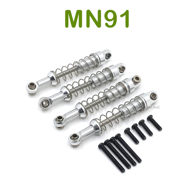 Upgrade parts For MN MODEL MN91 RC Racing Car Metal Shocks silver