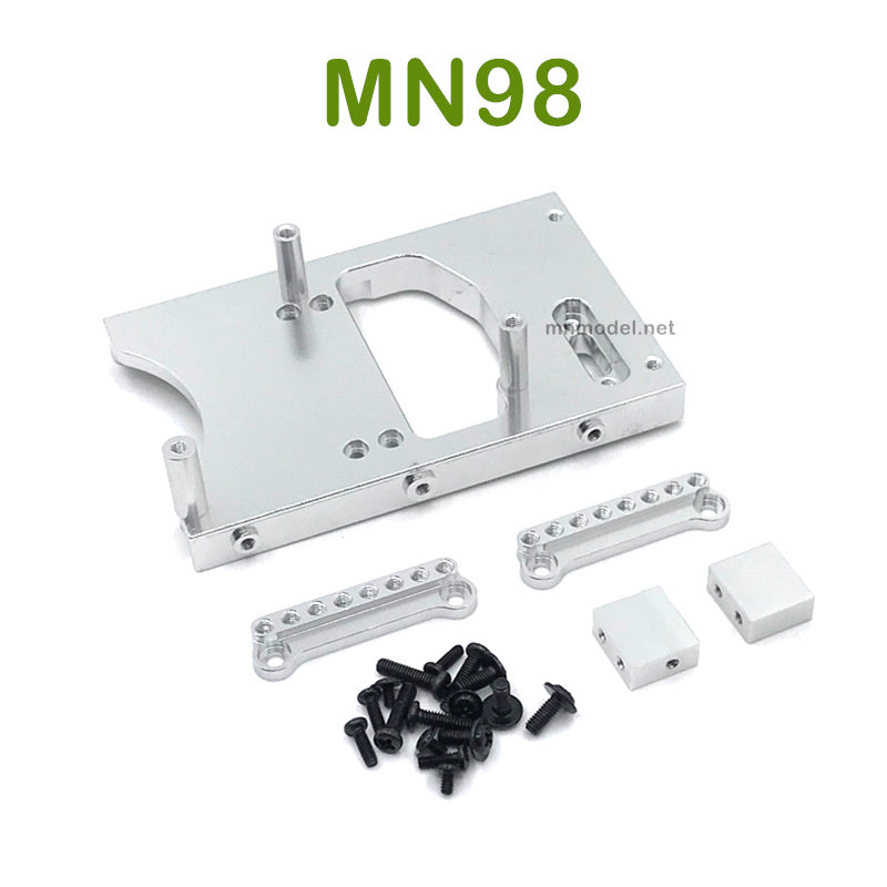 Upgrade MN MODEL MN98 RC Car parts Servo Seat and Shocks Tower silver