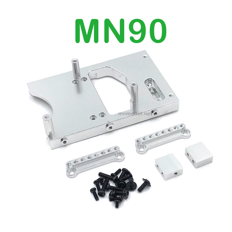 Upgrade Parts Of MN MODEL MN90 RC Car Servo Seat and Shocks Tower silver