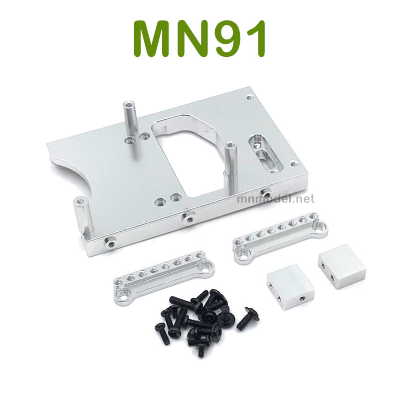 Upgrade parts For MN MODEL MN91 RC Racing Car Servo Seat and Shocks Tower silver