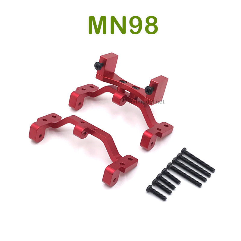 Upgrade MN MODEL MN98 RC Car parts Connect Rod Seat and Rear Servo Seat red