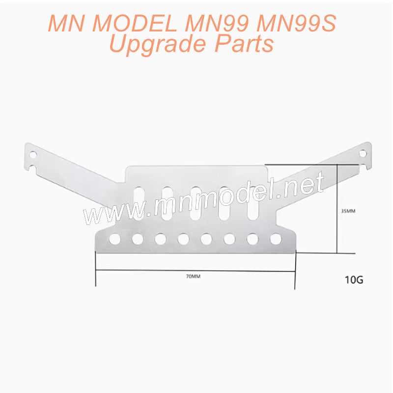 39-MN99 MN99S Upgrade Parts Stainless steel armor and bottom protection-1
