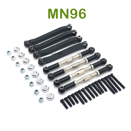 Upgrade parts of MN MODEL MN96 RC Car Metal Connect Rods black