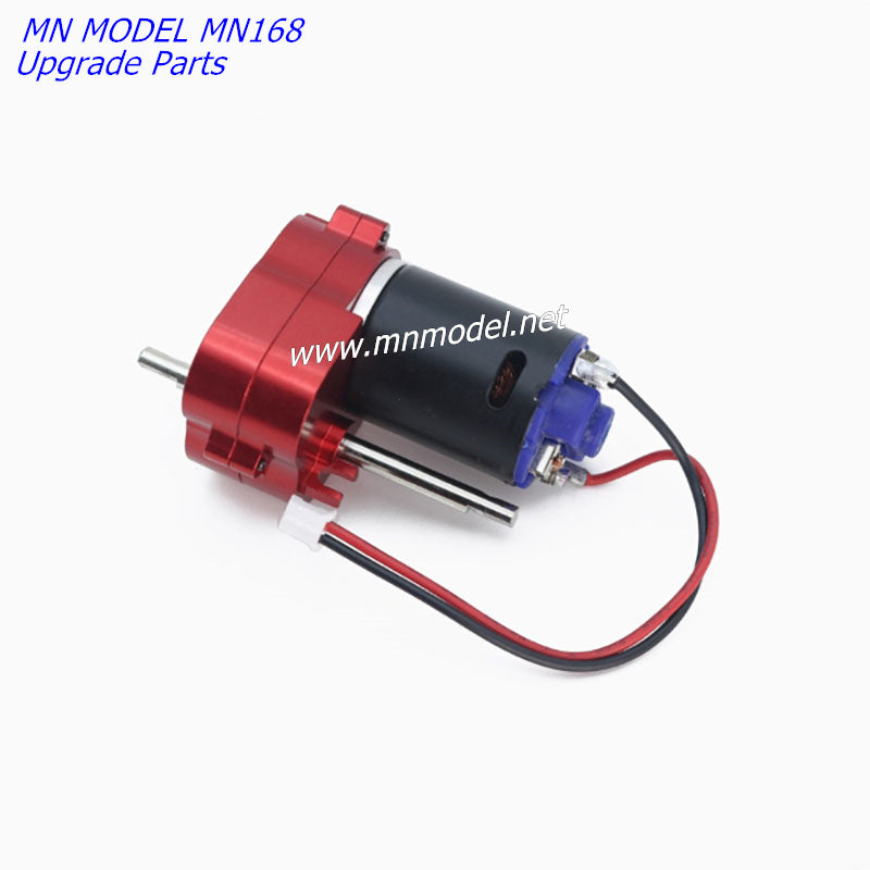 MN MODEL MN168 Upgrade Parts 370 Gearbox (Black Motor) RED