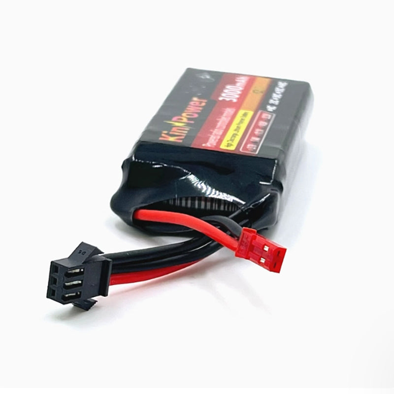 4-MN MODEL MN128 RC CAR parts upgrade modification 7.4V 3000 mAh lithium battery-3