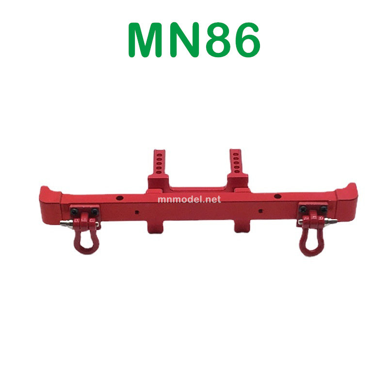 MN MODEL MN86 RC Car Upgrade parts Metal Rear Protector red