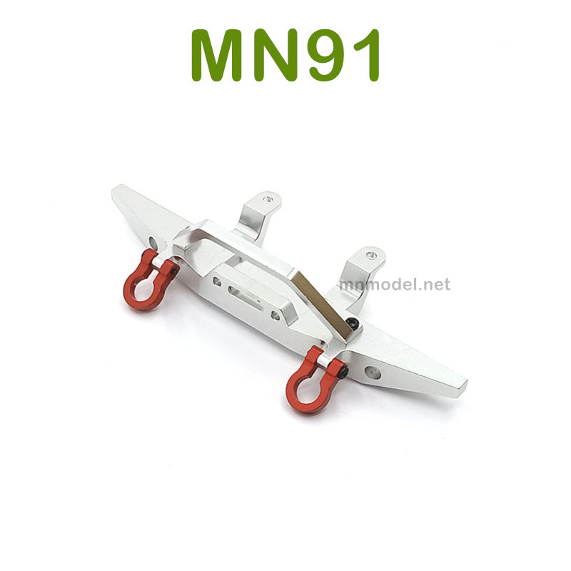 Upgrade parts For MN MODEL MN91 RC Racing Car Metal Front Protector silver