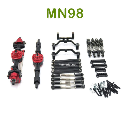 Upgrade MN MODEL MN98 RC Car parts Metal Parts kit black