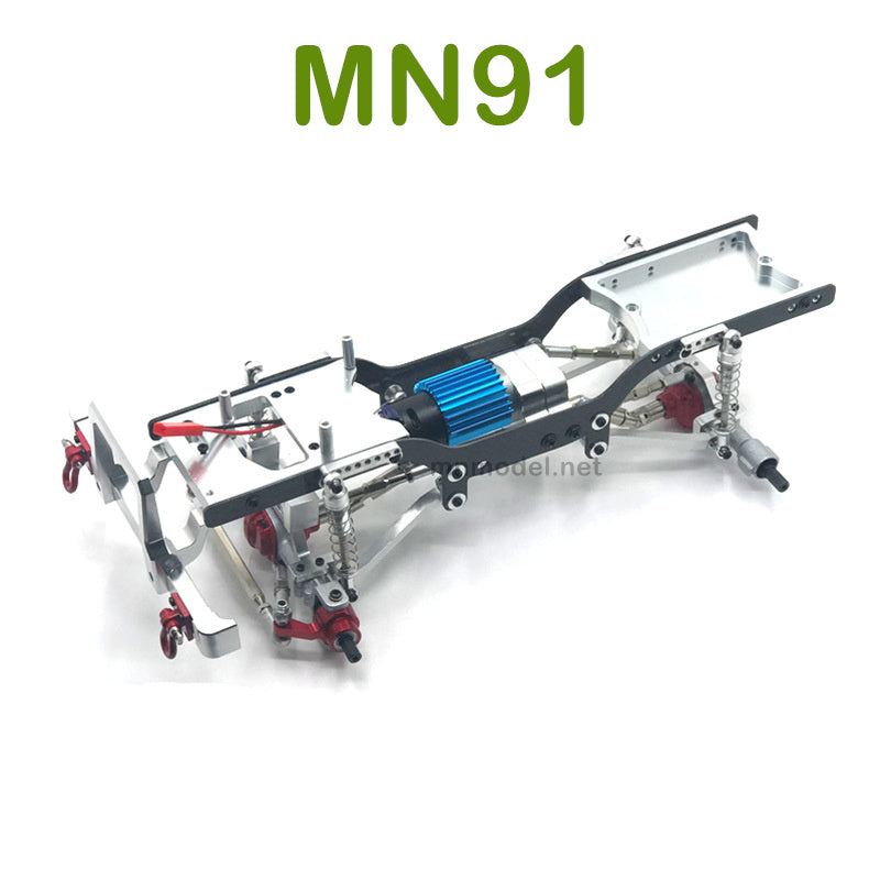 Upgrade parts For MN MODEL MN91 RC Racing Car Metal Car Body Kit silver