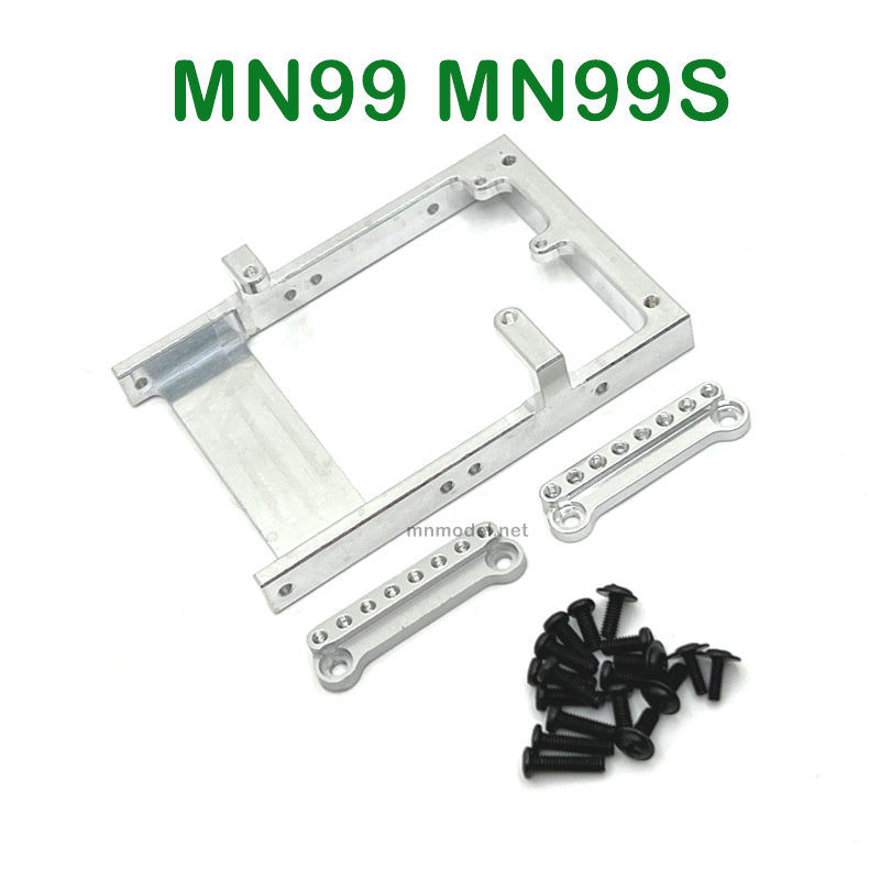 Upgrades Parts of MN MODEL MN99 MN99S RC Car Servo Holder and Shock Seat SILVER