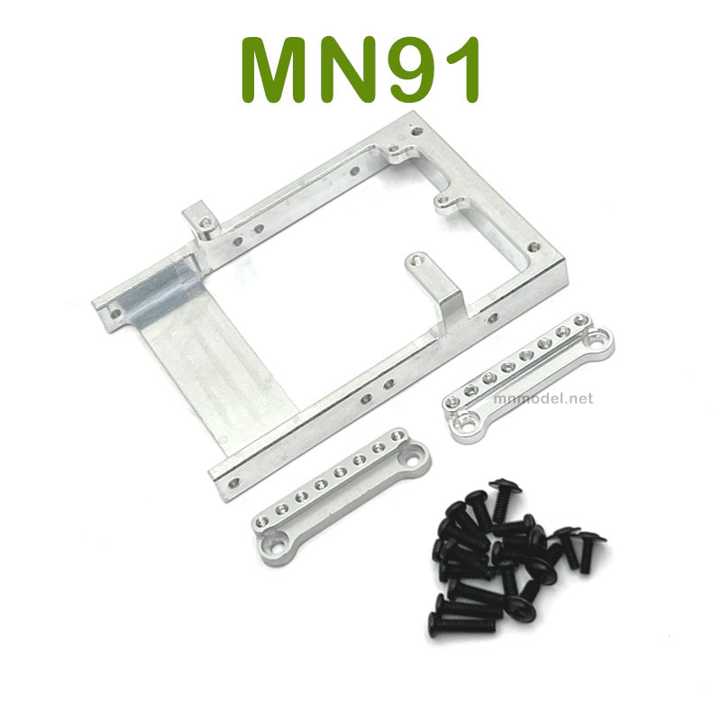 Upgrade parts For MN MODEL MN91 RC Racing Car Servo Holder and Shock Seat silver