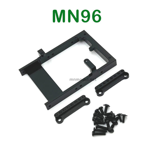 Upgrade parts of MN MODEL MN96 RC Car Servo Holder and Shock Seat black