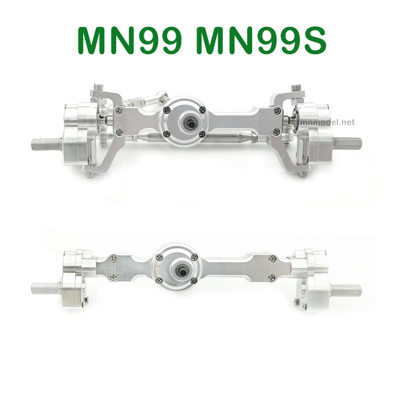 Upgrades Parts of MN MODEL MN99 MN99S RC Car Front and Rear Axle Assembly silver