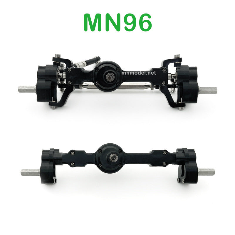 Upgrade parts of MN MODEL MN96 RC Car Front and Rear Axle Assembly black