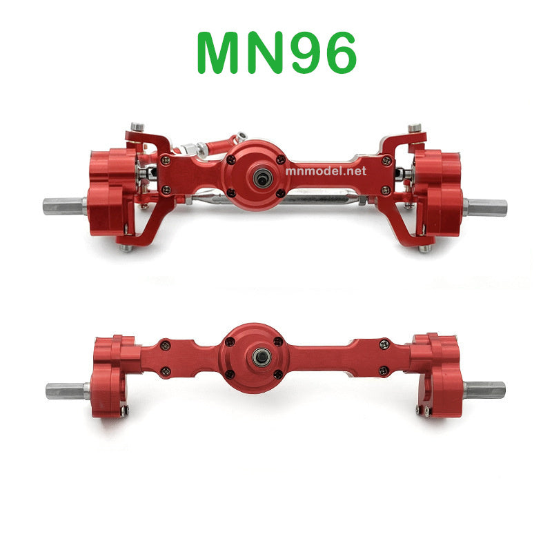 Upgrade parts of MN MODEL MN96 RC Car Front and Rear Axle Assembly red