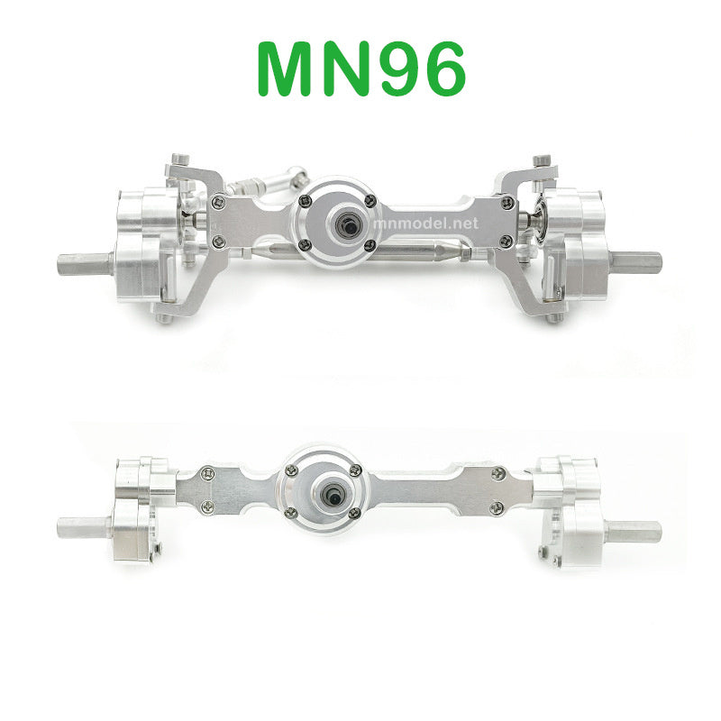 Upgrade parts of MN MODEL MN96 RC Car Front and Rear Axle Assembly silver
