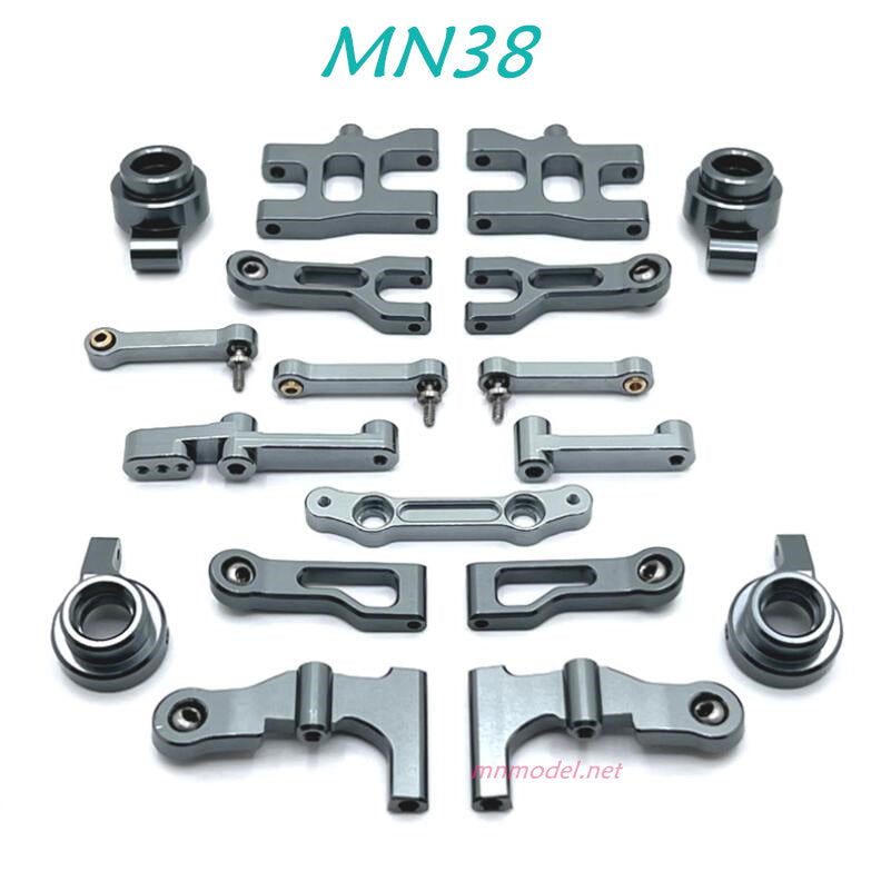MN MODEL MN38 Upgrade part Metal Kit (Front and rear shock mounts not included) titisnium