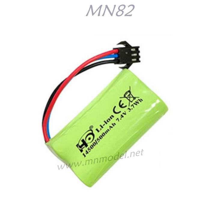 MN MODEL MN82 Parts 7.4V 14500 Battery 500mAh SM Plug E0-11