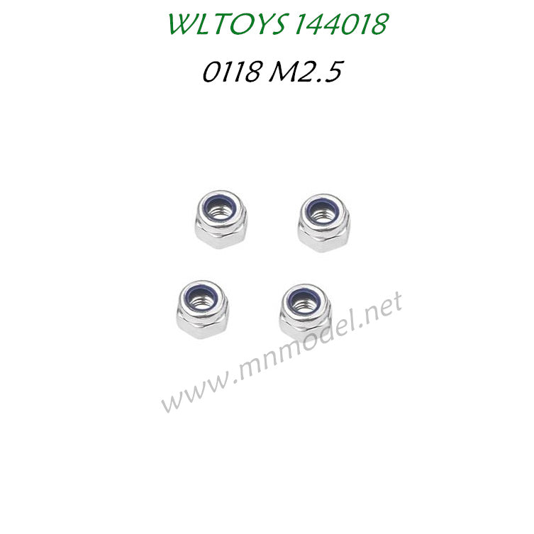 Wltoys 144018 Parts 0118 Lock Nuts M2.5