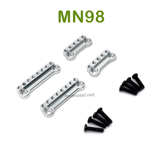 Upgrade MN MODEL MN98 RC Car parts Shock Absorber Tower silver