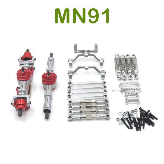 Upgrade parts For MN MODEL MN91 RC Racing Car Metal Parts kit silver