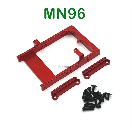 Upgrade parts of MN MODEL MN96 RC Car Servo Holder and Shock Seat red