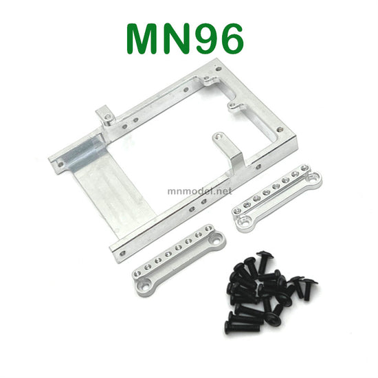 Upgrade parts of MN MODEL MN96 RC Car Servo Holder and Shock Seat silver