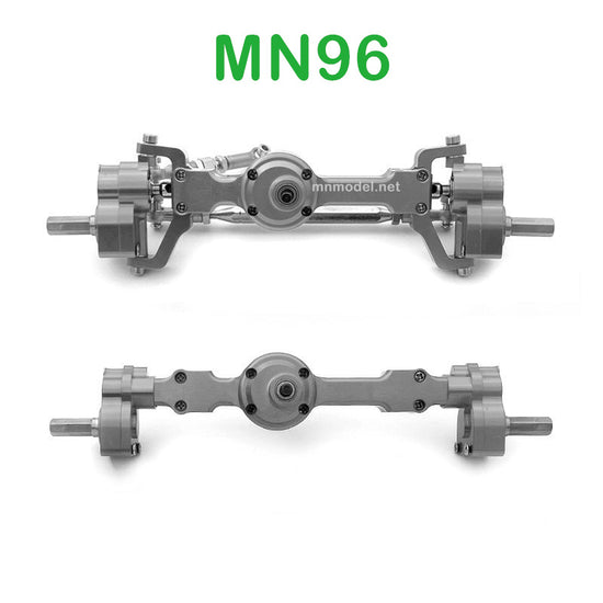 Upgrade parts of MN MODEL MN96 RC Car Front and Rear Axle Assembly titanium